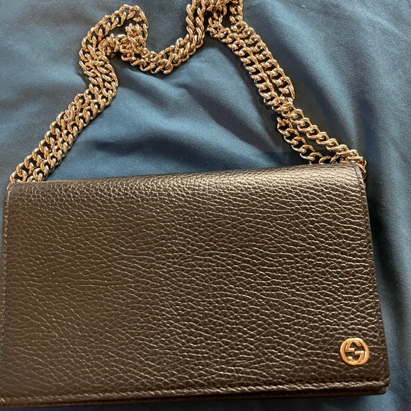 Gucci Bags Gucci Black Interlocking Gg Crossbody Wallet Poshmark